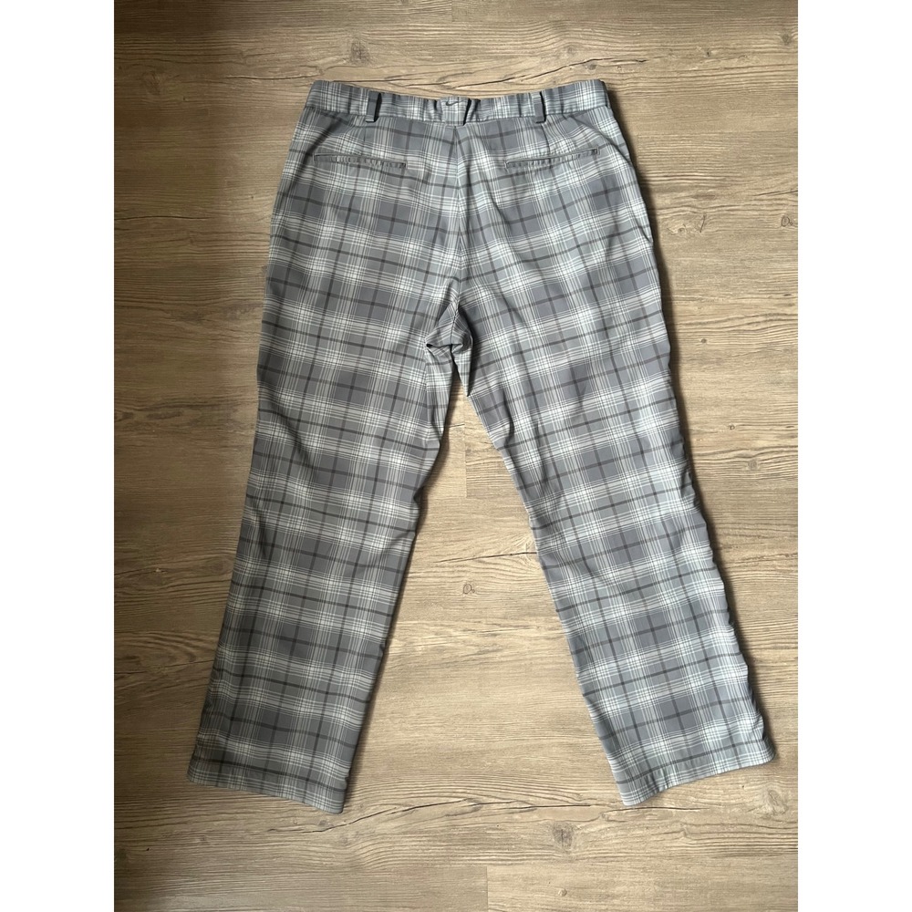 Nike Golf Tour Performance Men's Dri-Fit Gray Plaid Pants Size 36 x 30 - Picture 7 of 8